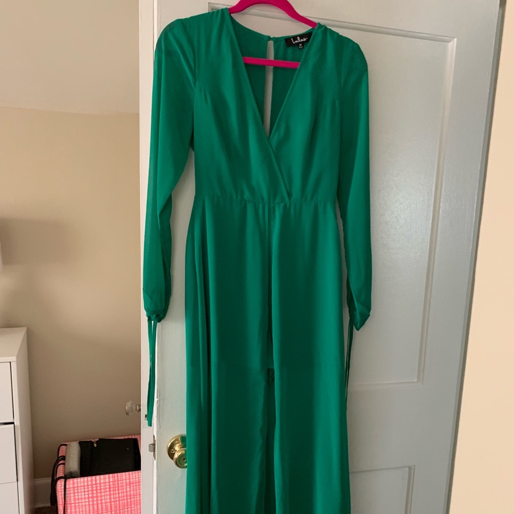 Lulu’s Emerald Green Long Dress w/ Romper Insert